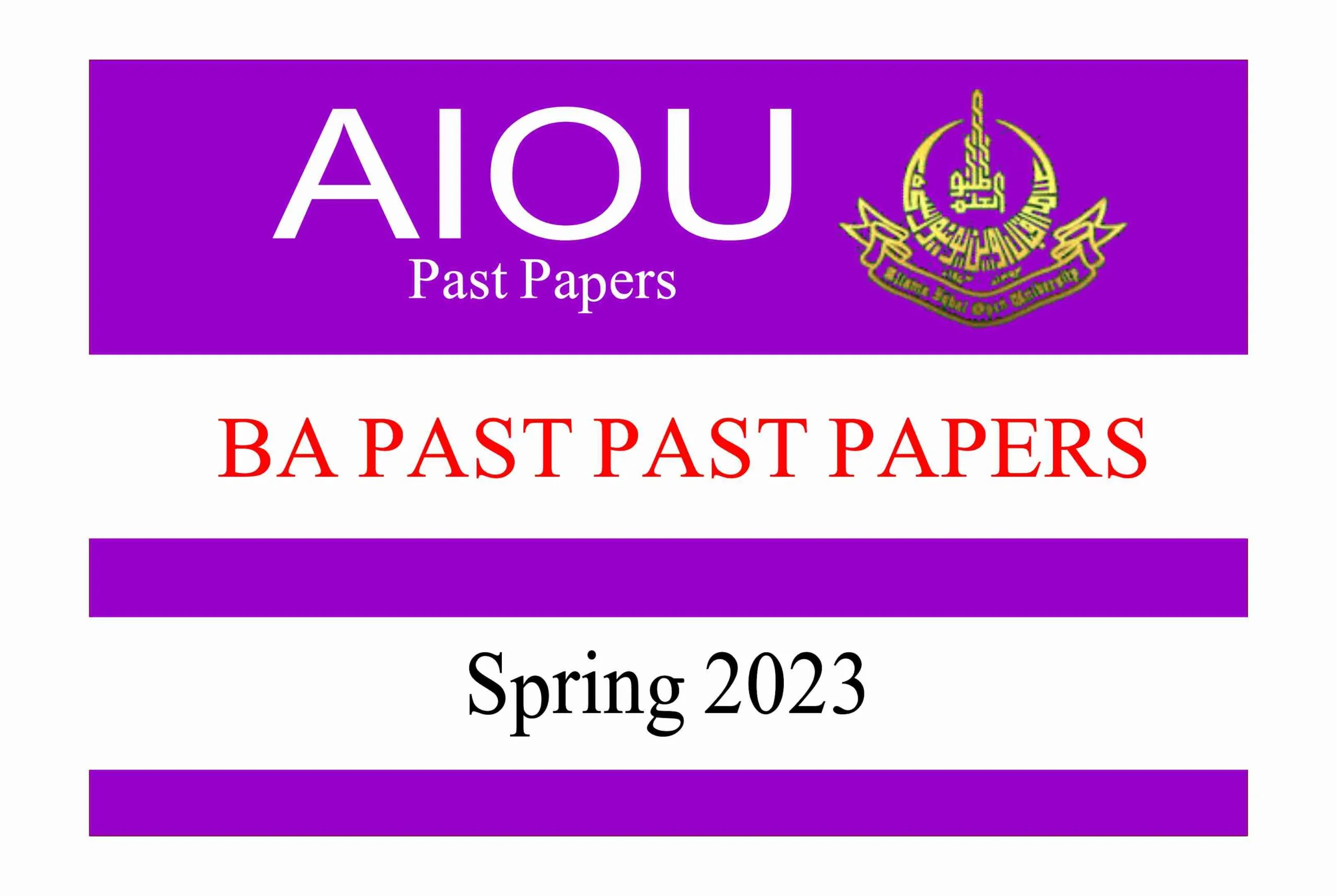 AIOU-BA-PAST-PAPERS-SPRING-2023